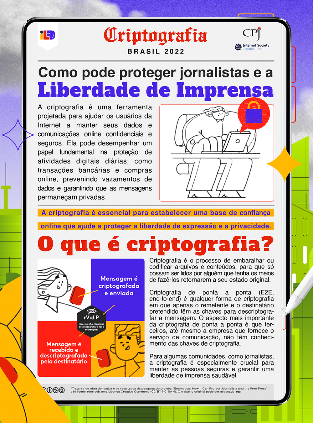 Factsheet: como a criptografia pode proteger jornalistas e a liberdade de imprensa